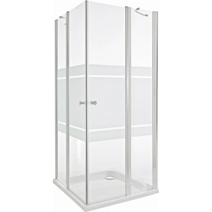 Eckeinstieg Pelmo Chrom 195 Cm X 90 Cm X 90 Cm 4 Eckeinstieg Pelmo Chrom 195 Cm X 90 Cm X 90 Cm – Bild 2