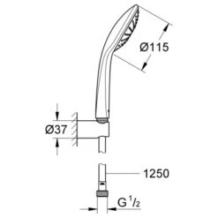 Grohe Wandhalter-Set Euphoria 110 Mono -Home Bathroom ria 110 mono wandhalterset 1